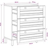  Ormari za skladištenje 60 x 33 x 75 cm Čvrsto drvo manga | shoptok.hr