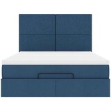 vidaXL Otomanski okvir kreveta s madracem plavi 140x200cm od tkanine | shoptok.hr