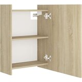  kopalniška omarica z ogledalom sonoma hrast 62,5x20,5x64 cm, (20580001) | Shoptok.si