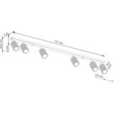 Sollux SL.1566 - Spot svetlo KARBON 6xGU10/10W/230V zlatna | Eponuda.com