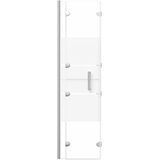  Sklopiva pregrada za tuš ESG 100 x 140 cm bijela | shoptok.hr