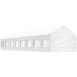 vidaXL Sjenica s krovom bijela 17 84 x 4 08 x 3 22 m polietilen Cijene