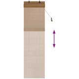 Rolo zavjesa Smeđa 60 x 220 cm Bambus | shoptok.hr