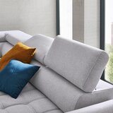 Welnova KOTNA SEDEŽNA GARNITURA, tkanina siva | Shoptok.si