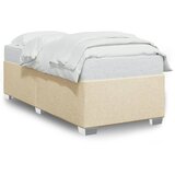 vidaXL Posteljni okvir krem 100x200 cm blago Cene