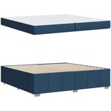  Krevetna konstrukcija s madracem Plava 200 x 200 cm tkanina | Eponuda.com