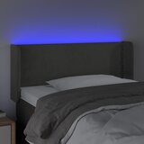  LED uzglavlje tamnosiv 93x16x78/88 cm baršunasto | Eponuda.com