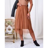 Resti Light brown women's midi dress with tulle | Eponuda.ba