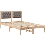  Konstrukcija postelje z vzglavjem Taupe 120 x 190 cm blago, (5000084088) | Shoptok.si
