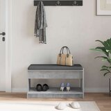  Klupa za hodnik s jastukom Betonsko Siva 83 x 38 x 45 cm - Betonsko siva 83 cm | shoptok.hr