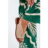 Boto Flat elegant sandals with decoration beige Iseliria | Shoptok.si