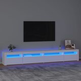 vidaXL TV ormarić s LED svjetlima bijeli 270x35x40 cm Cijene