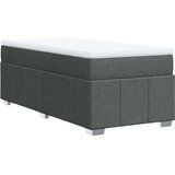 vidaXL Krevet s oprugama i madracem tamnosivi 90 x 190 cm od tkanine | shoptok.hr