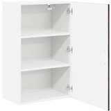 vidaXL Stenska kuhinjska omarica s polico Rjav hrast 50 x 31 x 80 cm | Shoptok.si