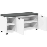  Haldna klop z blazino Enobarvno Bela 100 x 38 x 46 cm, (5000160669) Slike