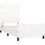  Za krevet s uzglavljem bijela 90x200 cm od umjetne kože | shoptok.hr