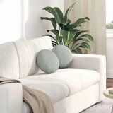  Jastučići za sjedenje 2 pcs Svijetlo siva Ø30 x 13 cm Baršun | shoptok.hr