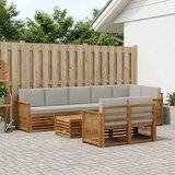  Setovi sofa Čvrsto drvo akacije | shoptok.hr