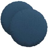  Jastučići za sjedenje 2 pcs Plava Ø40 x 13 cm tkanina | Eponuda.ba