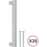 Ručke za ormarić 20 kom srebrne 160 mm od nehrđajućeg čelika | shoptok.hr