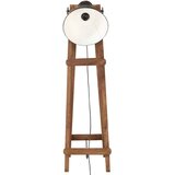 3 Stoječe svetilke 3 kosi črne E27 trden mangov les | Shoptok.si