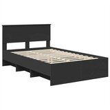  Krevetna konstrukcija Crna 120 x 123 cm Konstruirano drvo | shoptok.hr