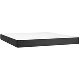  Krevet box spring s madracem LED crni 180x200cm od umjetne kože | shoptok.hr