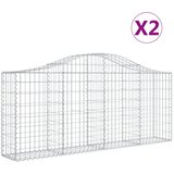  Lučne gabionske košare 2 kom 200x30x80/100 cm pocinčano željezo | Eponuda.com