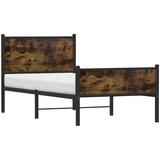  Metalni okvir kreveta bez madraca boja hrasta 75x190 cm | shoptok.hr