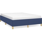  Posteljni okvir moder 140x200 cm blago, (20723741) | Shoptok.si