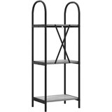 vidaXL Knjižna polica Siva sonoma 40 x 30 x 109 cm Konstruiran les | Shoptok.si