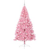 vidaXL Umjetna preddekorirana božićna jelka Roza 210 cm PVC | Shoptok.si