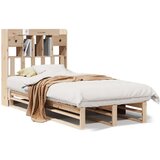 vidaXL Krevet s regalom za knjige bez madraca 100 x 200 cm od borovine | shoptok.hr