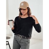 DStreet Bluzka damska one size MINIMODA z wisiorkiem czarna | shoptok.hr