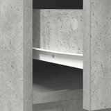  Komoda s predali in vrati, betonsko siva, 73x31x90 cm | Shoptok.si