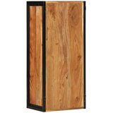 vidaXL Stenska kopalniška omarica 40x30x90 cm akacijev les in železo | Shoptok.si