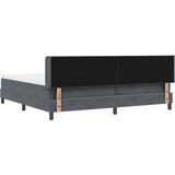  s opruga kutije Tamno siva 200 x 200 cm Baršun | shoptok.hr