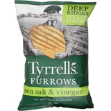 Tyrrells Chips Furrows Sea Salt & Vinegar Cene