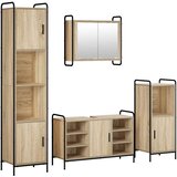  Set ormarića za kupaonicu 4 kom. Hrast sonoma 40 x 36 x 181 cm | shoptok.hr