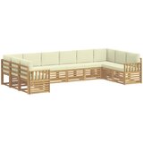  Set vanjskih sofa 7 pcs Bijela i Krem 363 x 187,5 x 73 cm | Eponuda.ba