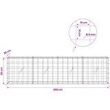  Gabion s žicom debljine 5 mm i mrežom 10x10 cm 200x20x50 cm Slike