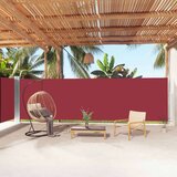vidaXL Uvlačiva bočna tenda crvena 180 x 1000 cm | shoptok.hr