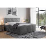 MID.YOU postelja boxspring 180 cm x 200 cm , leseni material svetlo siva | Shoptok.si