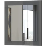 ogledalo onyx-og - kolekcija onyx - antracit hg lak - 76x83x3 cm
