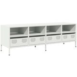 Maison Chic TV omarica - TV stojalo - Televizijska omarica bela 135x39x43,5 cm hladno valjano jeklo, (21699073) Cene