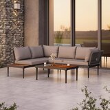 Beldano Lounge Garnitura Basel, Siva, Akacija, 3-Delno | Shoptok.si