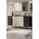 Hanah home komoda Poli 150, 150 cm, antracit / travertin / srebrna | Eponuda.com