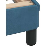  Okvir kreveta s LED svjetlima plavi 100 x 200 cm baršunasti | shoptok.hr