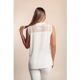 Fenzy Bluza S Čipkom Na Ramenima, Bijela | shoptok.hr