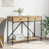  Konzolna stolica s ladicama Umjetnički hrast 100 x 39 x 78,5 cm | shoptok.hr